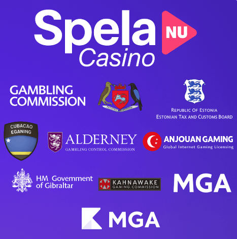 Casino license logos