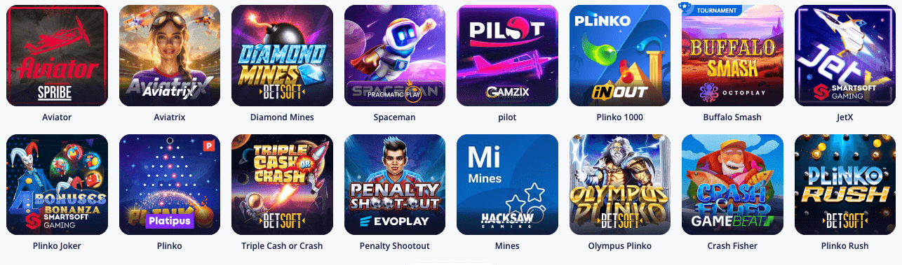 Instant win games at a casino without Swedish license