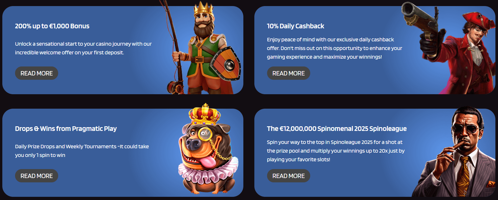 Bonuserbjudanden på Trivelabet Casino.